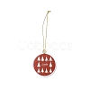 Christmas Theme Acrylic Pendant Decoration HJEW-G021-01F-2