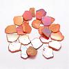 Electroplated Natural Agate Beads Strands G-K109-05-A-1