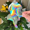 Ginkgo Leaf Rainbow Prism Electrostatic Window Stickers PW-WG2BCCD-01-3