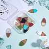 14Pcs 7 Styles Opaque Resin & Transparent Foil Resin Pendants RESI-SZ0001-83-5