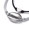 (Jewelry Parties Factory Sale)Adjustable Nylon Thread Braided Bead Bracelet Sets BJEW-JB05039-02-2