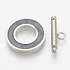 201 Stainless Steel Toggle Clasps STAS-T037-06-2
