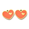 304 Stainless Steel Enamel Charms STAS-L022-163G-1