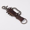 Cowhide Leather Alloy Keychain KEYC-A024-03A-2