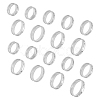 Unicraftale 18Pcs 9 Size 201 Stainless Steel Grooved Finger Ring for Men Women STAS-UN0045-60B-P-1