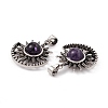 Natural Amethyst Pendants KK-A173-08AS-01-4