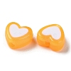 Heart Acrylic Beads TACR-S117-04B-2