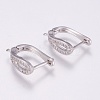 Long-Lasting Plated Brass Earring Hooks X-KK-P117-20-2