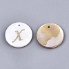 Natural Freshwater Shell Pendants SHEL-N027-04X-1