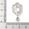 925 Sterling Silver Micro Pave Clear Cubic Zirconia Sew on Prong Settings STER-B005-12P-3