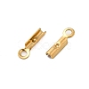 Ion Plating(IP) 304 Stainless Steel Folding Crimp Cord Ends FIND-Q118-01G-01-2