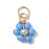Opaque Glass Charms PALLOY-JF02560-01-3