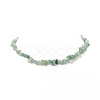 Natural Green Aventurine Chip Beaded Necklaces with 304 Stainless Steel Lobster Claw Clasp & Chain Extender NJEW-JN04225-04-4