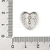 Brass Micro Pave Cubic Zirconia Slide Charms ZIRC-I068-05P-A-3