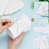 Wedding Paper Candy Gift Packaging Boxes with Polyester Ribbon and PVC Bead Chain CON-WH0089-68-3