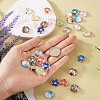 48Pcs 12 Styles Translucent Resin Cabochons RESI-TA0001-44-6