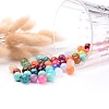 Mixed Acrylic Gemstone Round Beads For DIY Jewelry and Bracelets X-PGB281Y-3