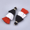 Polycotton(Polyester Cotton) Tassel Pendant Decorations FIND-T018-26-2