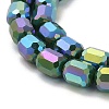 Electroplate Glass Beads Strands EGLA-D030-06G-3
