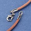Leather Cord Necklace Making NJEW-JN01560-2