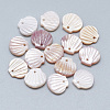 Natural White Shell Mother of Pearl Shell Charms X-SSHEL-S260-097C-1