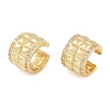 Brass Micro Pave Clear Cubic Zirconia Cuff Earring for Women EJEW-S225-19G-04-1