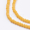 Opaque Solid Color Glass Bead Strands X-GLAA-F078-A05-3