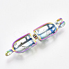 Plated Alloy Bead Cage Pendants PALLOY-S119-068-4