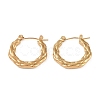 304 Stainless Steel Hoop Earrings EJEW-K278-19A-G-1