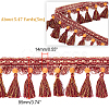 CHGCRAFT Ethnic Style Polyester Tassel Ribbons OCOR-CA0001-12-2