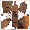 Cowhide Leather Labels AJEW-WH0386-0013-4