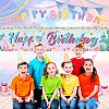 Polyester Hanging Banners Children Birthday AJEW-WH0190-025-5