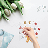 8Pcs 4 Style Waterproof PVC Electrostatic Wall Stickers DIY-WH0311-029-3