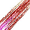 Transparent Gradient Color Glass Beads Strands X1-GLAA-H021-01B-10-2