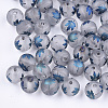 Autumn Theme Electroplate Transparent Glass Beads X-EGLA-S178-01C-1