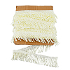 10.5 Yards Polyester Tassel Lace Ribbon OCOR-WH0082-106-1