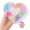 9 Style Spray Painted ABS Plastic Imitation Pearl Beads OACR-YW0001-42-4