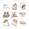 60Pcs Cartoon Cat PVC Stickers for DIY Decorating Luggage PW-WG63352-01-5