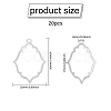 CHGCRAFT 20Pcs Alloy Open Back Bezel Pendants FIND-CA0008-78-2