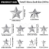 Gorgecraft 100Pcs 5 Styles  Iron Display Decorations IFIN-GF0001-37-2