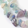 Natural Electroplated Fluorite Beads Strands G-G767-08A-3
