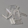 300Pcs Transparent Glass Round Bugle Beads GLAA-WH0015-74B-1