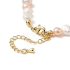 Brass Virgin Mary Pendant Necklace with Natural Pearl Beaded Chains for Women NJEW-JN04144-02-6