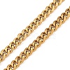 Vacuum Plating 201 Stainless Steel Curb Chain Necklaces NJEW-Q336-10B-G-3