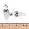 Natural Quartz Crystal Pendants G-F777-06P-01-3