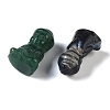 Natural Mixed Gemstone Carved Buddha Figurines DJEW-M015-06-2