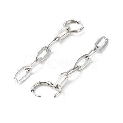 Tarnish Resistant 304 Stainless Steel Huggie Hoop Earrings EJEW-JE04548-02-1