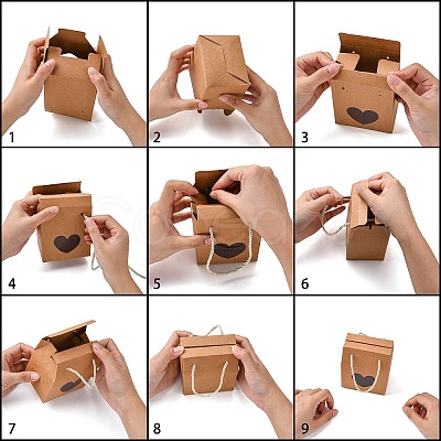 Creative Portable Foldable Paper Box CON-L018-D05-1