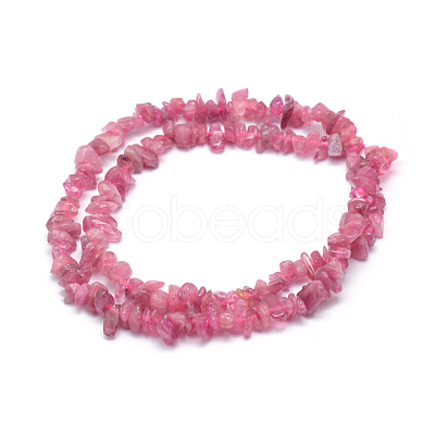 Natural Red Tourmaline Beads Strands G-P332-67-1