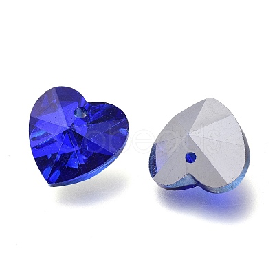 Electroplate Glass Charms X-RGLA-L026-B-1